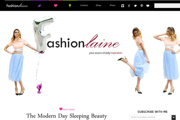 fashionlaine.com site used Eye-catching-blog