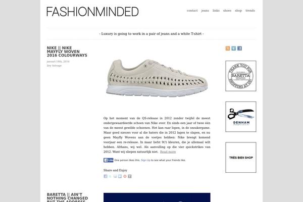 fashionminded.nl site used Gridbook Blog