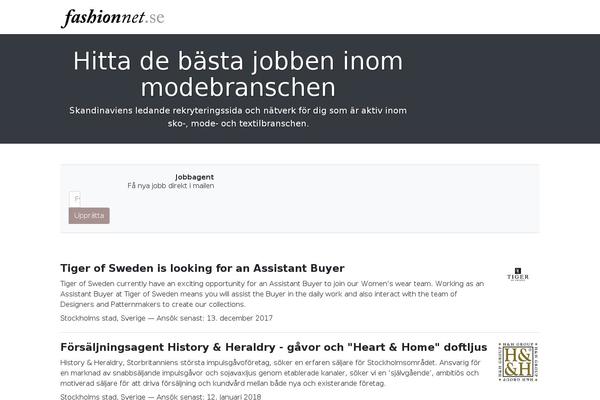 fashionnet.se site used Fashion-theme