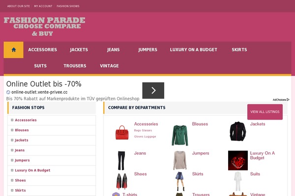 fashionparade.biz site used Cm