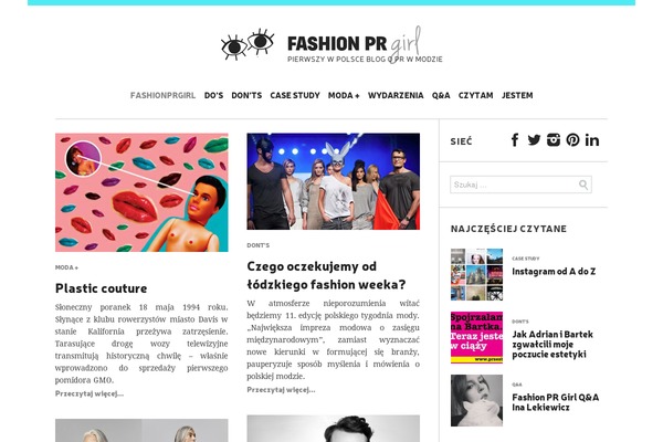 fashionprgirl.pl site used Chirps