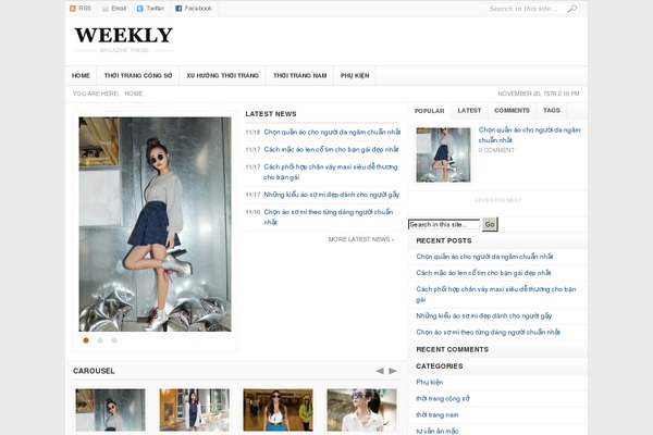 fashionteen.vn site used Weekly