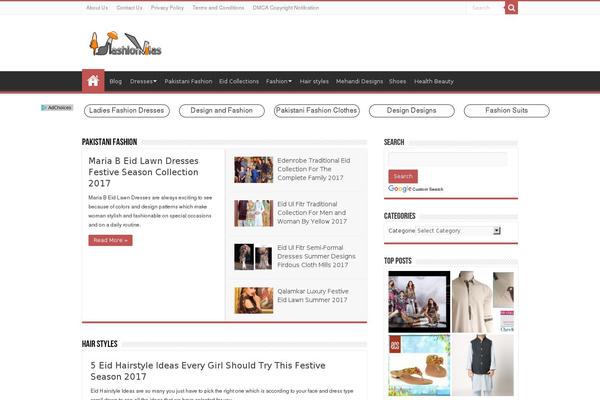 Sahifa theme site design template sample