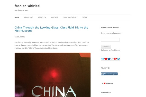 Twenty Twelve theme site design template sample