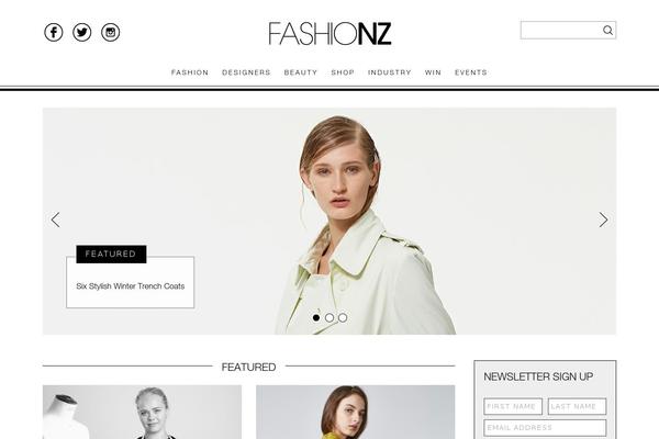 fashionz.co.nz site used Wp-futurelab