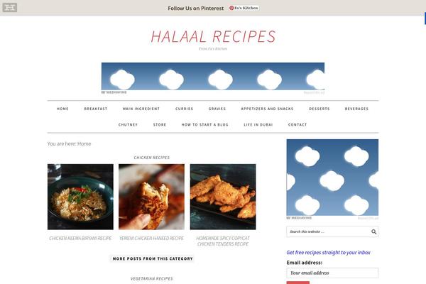 Foodie Pro theme site design template sample