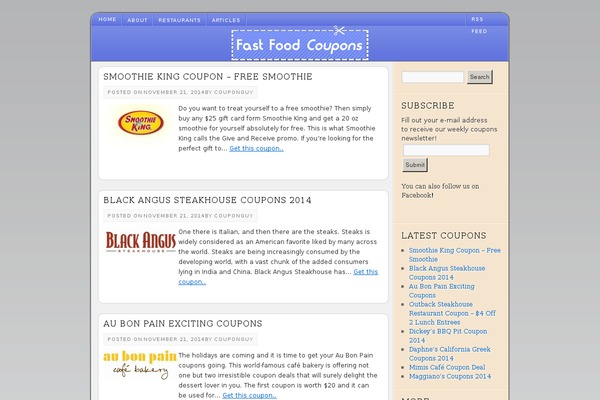 fast-food-coupons.info site used Pujugama