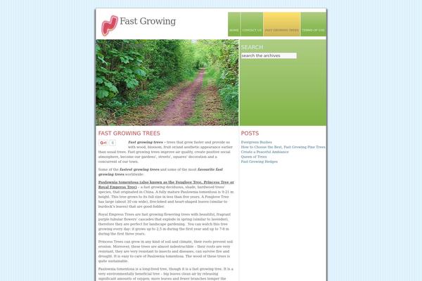 WordPress website example screenshot