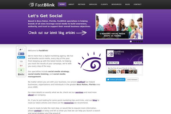 WordPress website example screenshot