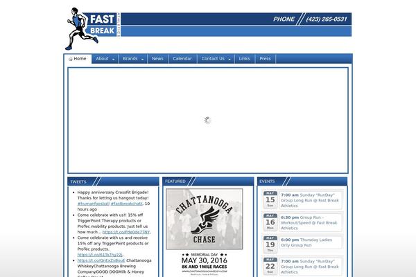fastbreakathletics.com site used Mystiquewptheme