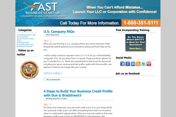 fastbusinessstartup.com site used 3-column-copyblogger
