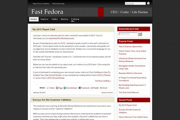WordPress website example screenshot