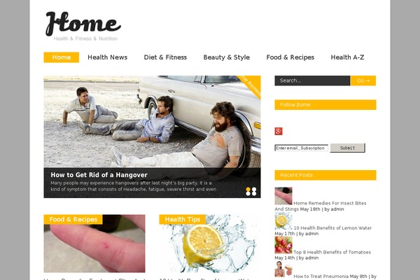 Gonzo theme site design template sample