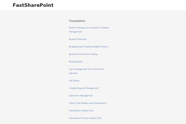 fastsharepoint.com site used Fastsp