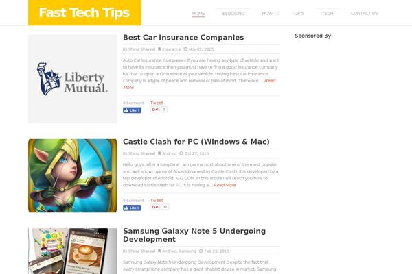 WordPress website example screenshot