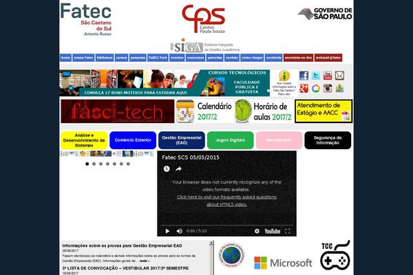 fatecsaocaetano.edu.br site used Fatecscs