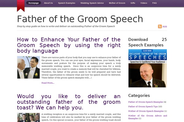 fatherofthe-groomspeech.com site used Notes