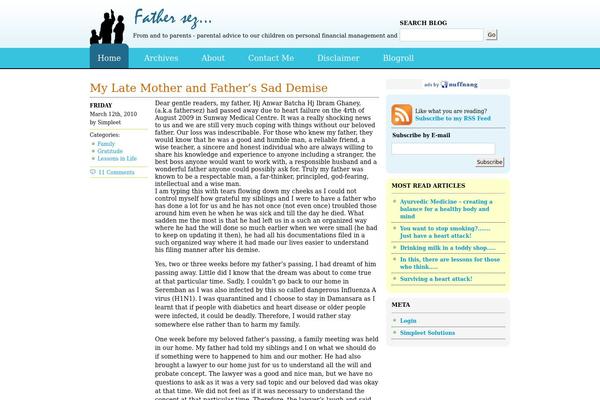 fathersez.com site used Simpleet