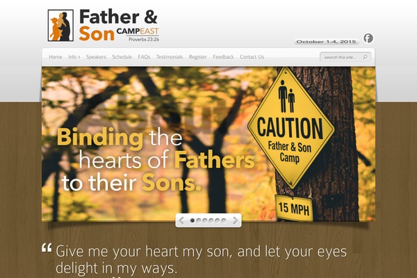 fathersoncampeast.org site used Deepfocus