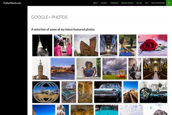 Site using Alpine PhotoTile for Google Plus and Picasa plugin