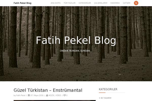 fatihpekel.com site used Smallblog
