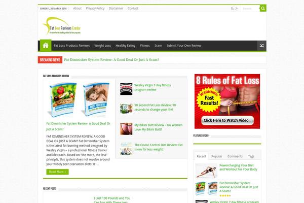 Sahifa theme site design template sample