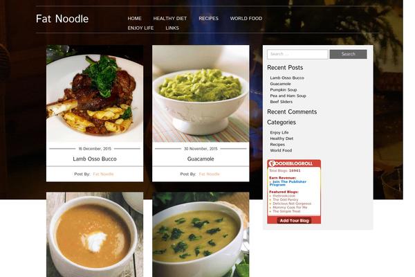 fatnoodle.net site used Food Recipes