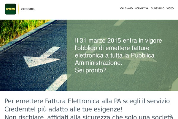 fatturaelettronica-pa.it site used Credemtel