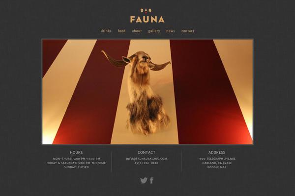 faunaoakland.com site used Fauna