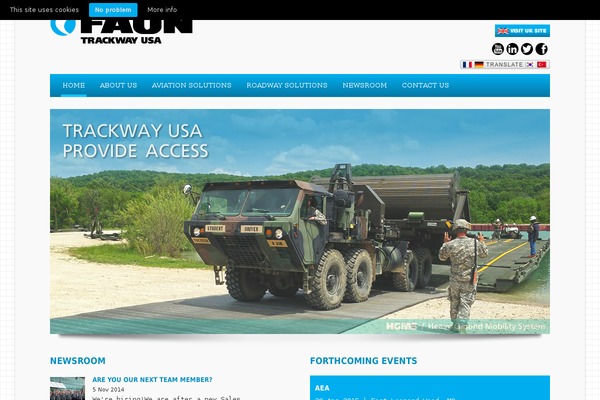 fauntrackway.com site used Faun