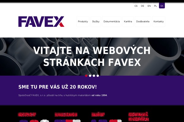 favex.sk site used Favex.cz