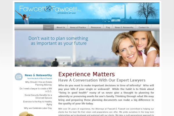 WordPress website example screenshot