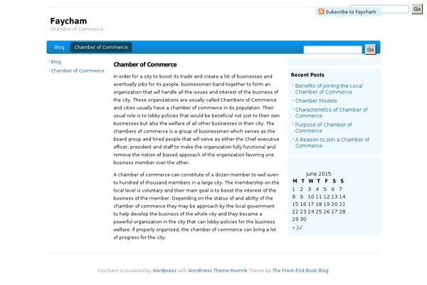 WordPress website example screenshot