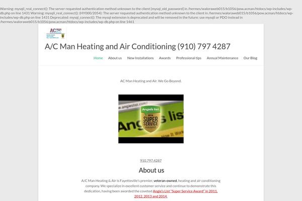 fayettevillehvac.com site used Spacious Pro