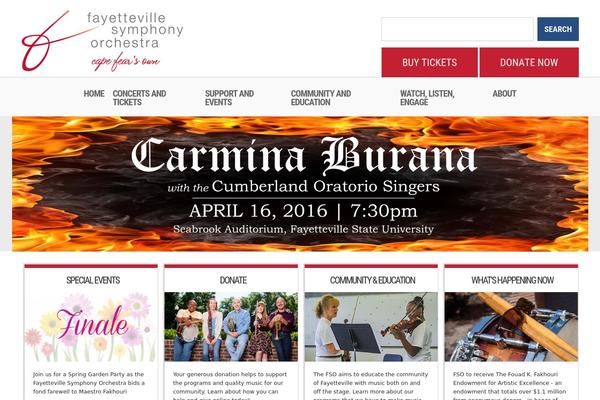 fayettevillesymphony.org site used Faysymphony