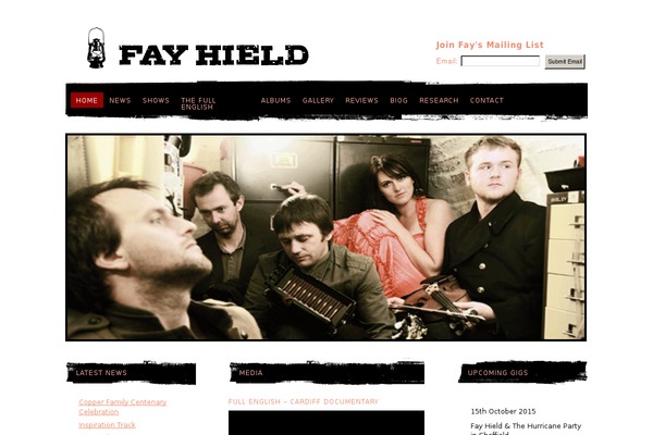 fayhield.com site used Backstage