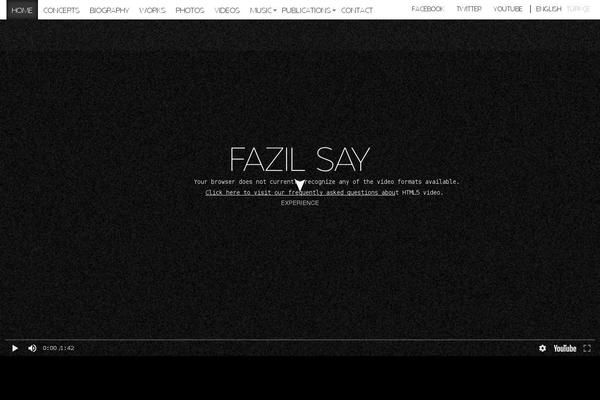 fazilsay.com site used Mixtapewp