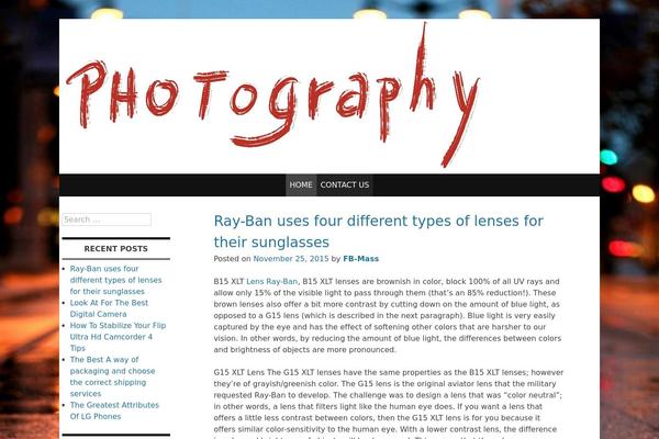 WordPress website example screenshot