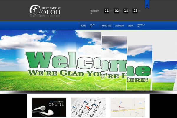 Churchope theme site design template sample