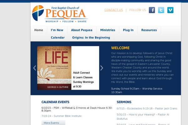 fbcpequea.org site used Skeleton