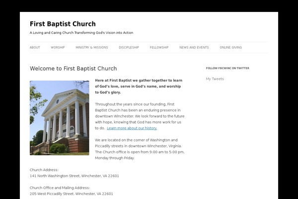 Twenty Twelve theme site design template sample