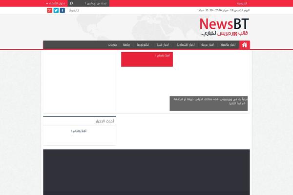 Newsb theme site design template sample