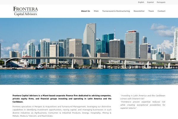 WordPress website example screenshot