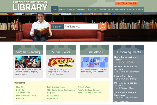 fcdlibrary.org site used Fcdl
