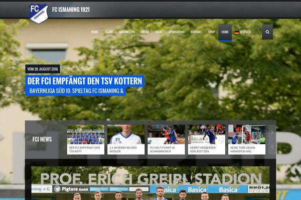 fcismaning.de site used Soccer-theme