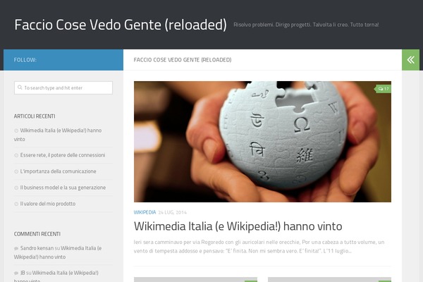 Hueman theme site design template sample