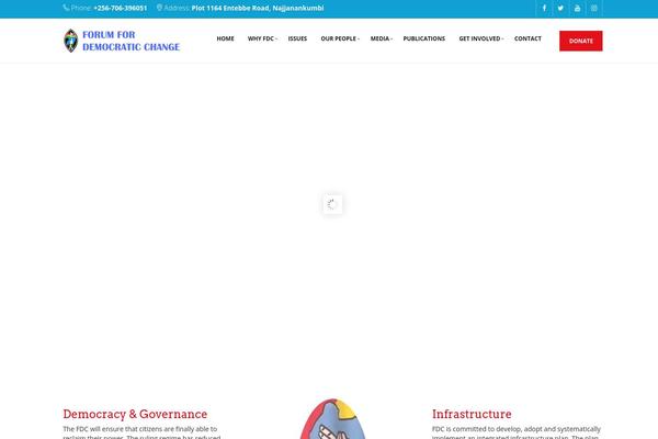 PoliticalWP website example screenshot