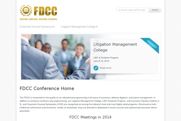 fdccconferences.org site used Evento