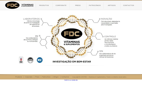 fdcvitamins.pt site used Fdc-theme