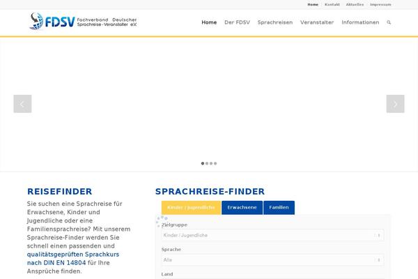 Enfold theme site design template sample